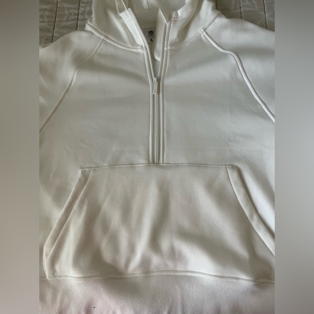 White Half-Zip Women's Sweater